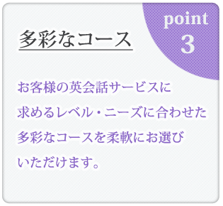 初級から上級まで多彩なレッスンプラン